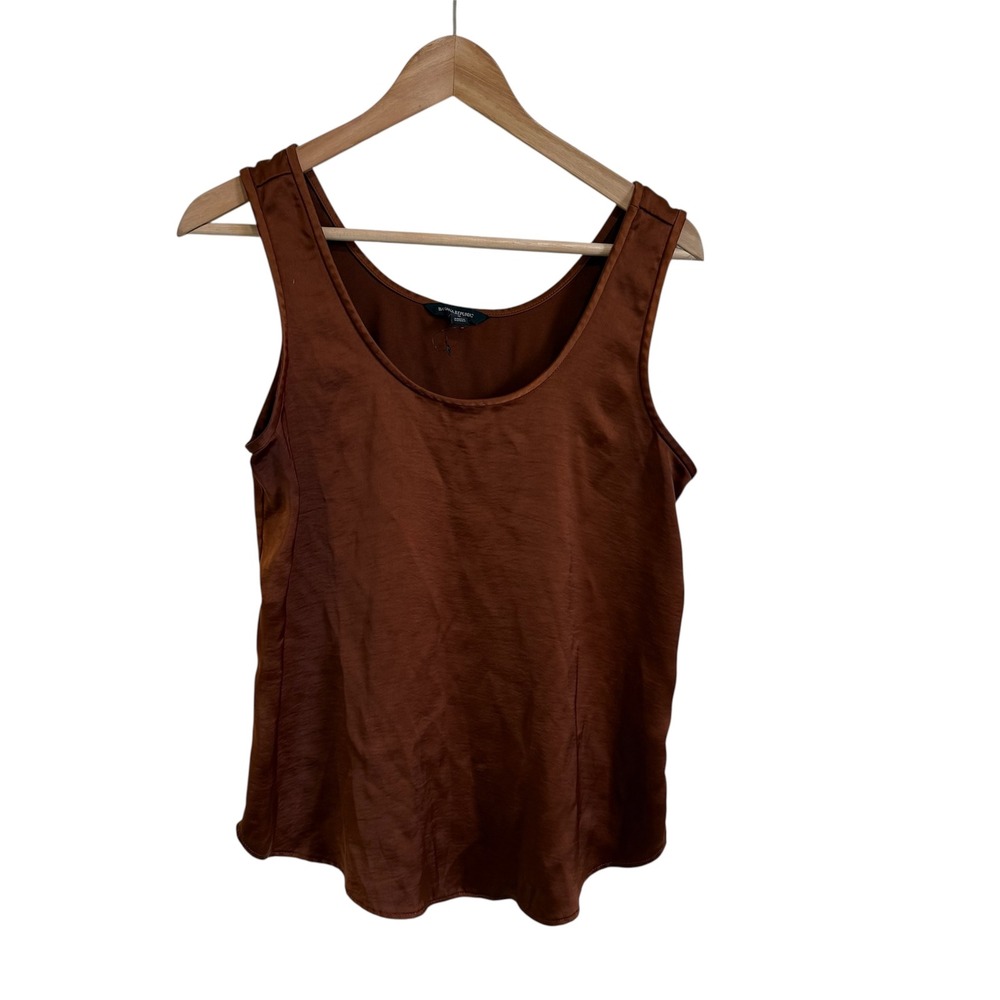 Banana Republic Tank Top Sleeveless Brown Scoop Neck Blouse Size‎ Small